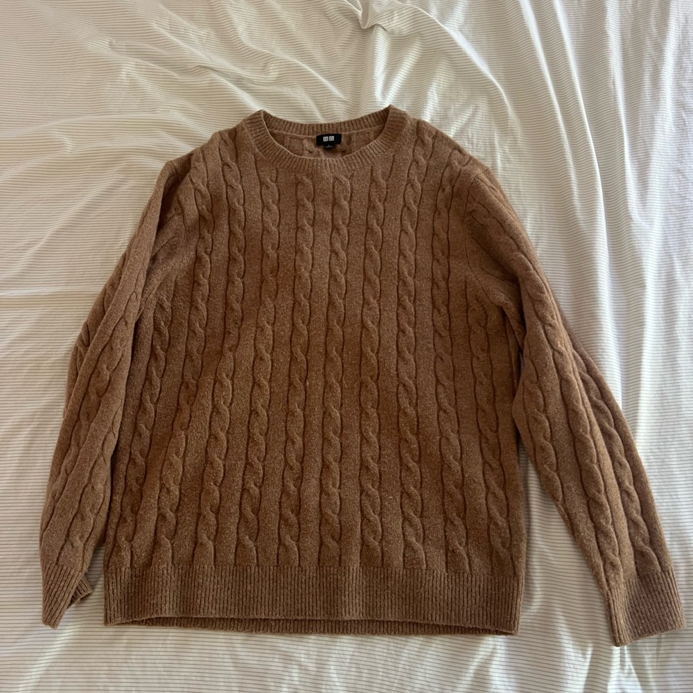 Uniqlo Light Brown Oversized Sweater
